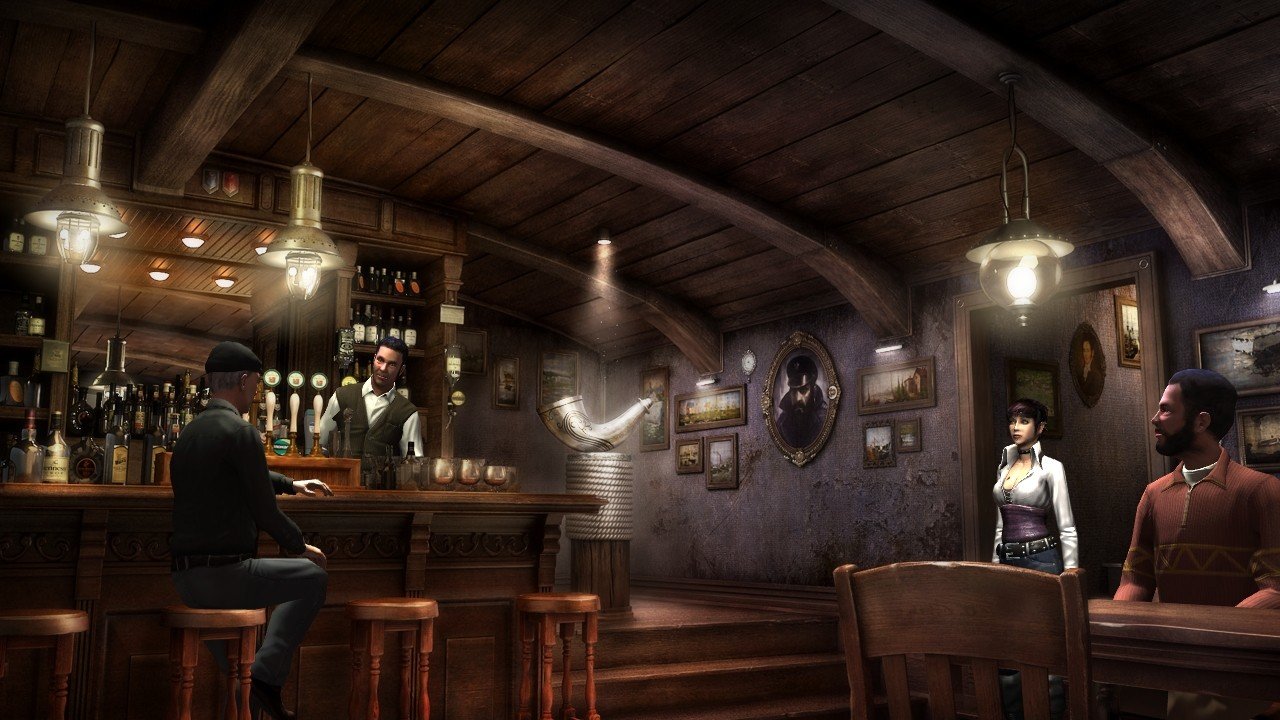 The Windy Dog Pub, Oxford, in Gray Matter adventure game screenshot | Inky Squiggles