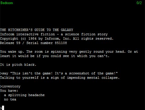 The Hitchhiker's Guide to the Galaxy walkthrough (Apple II - Infocom) [with  FR/ES/JP subtitles] 