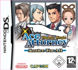 Phoenix Wright: Ace Attorney - Justice for All Box Cover