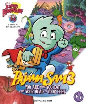 Pajama Sam 3: You Are What You Eat from Your Head to Your Feet Box Cover