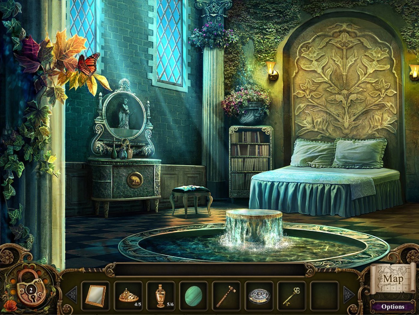 Тайна спальня принцессы. Сказочный интерьер. Комната в эльфийском стиле. Сказочная комната. Комната в стиле фэнтези.