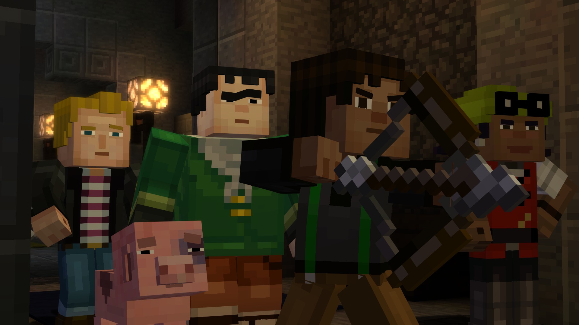 Minecraft: Story Mode - Episode 1: The Order of the Stone. 