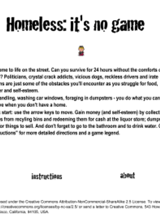 Homeless: it's no game