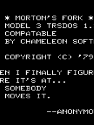 Morton's Fork