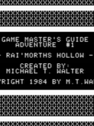 Game Master's Guide Adventure #1: Rai'Morth's Hollow