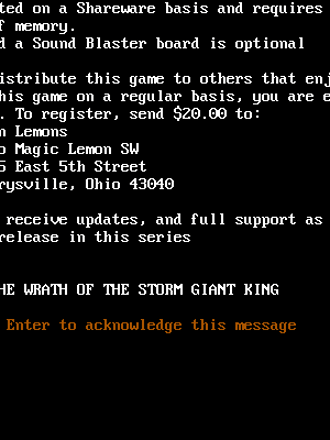 Bandor: The Search for the Storm Giant King