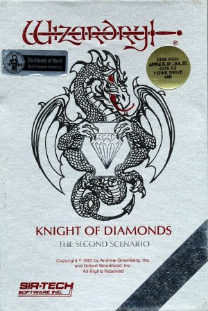 Wizardry: Knight of Diamonds - The Second Scenario - Game Poster