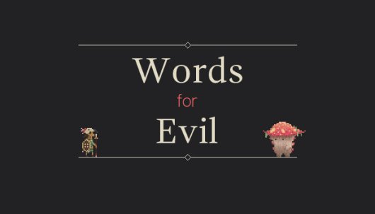 Words for Evil - Game Poster