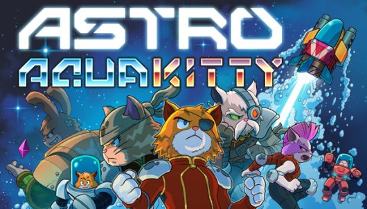 Astro Aqua Kitty - Game Poster